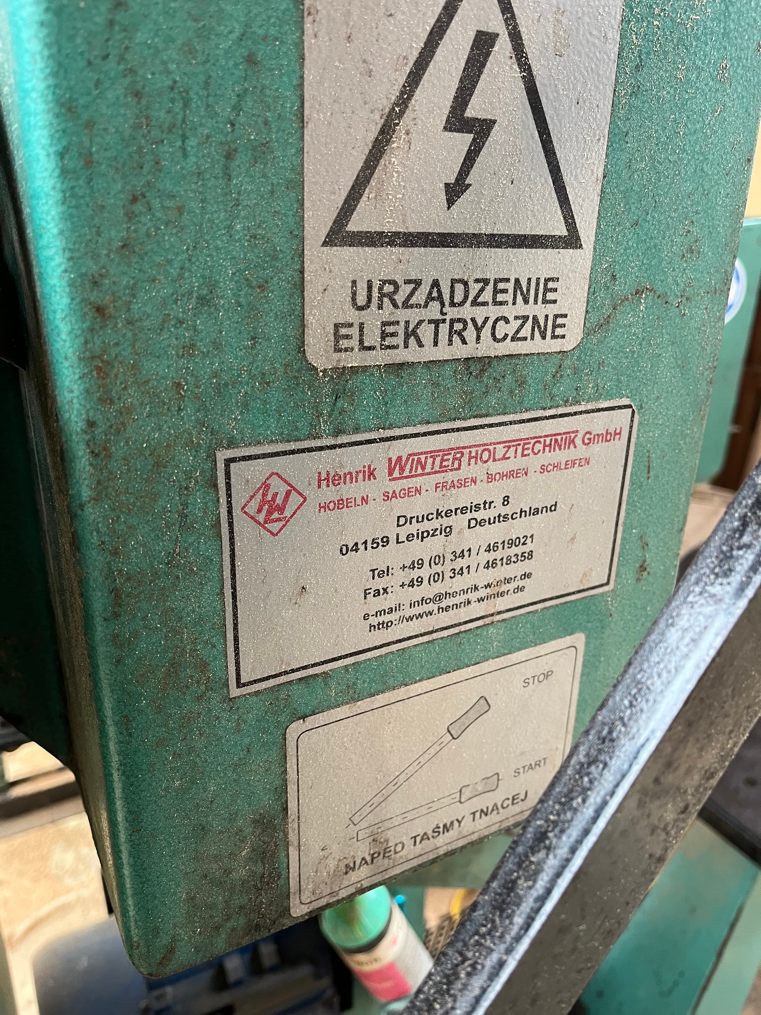 Horizontal bandsaw, machine controls 